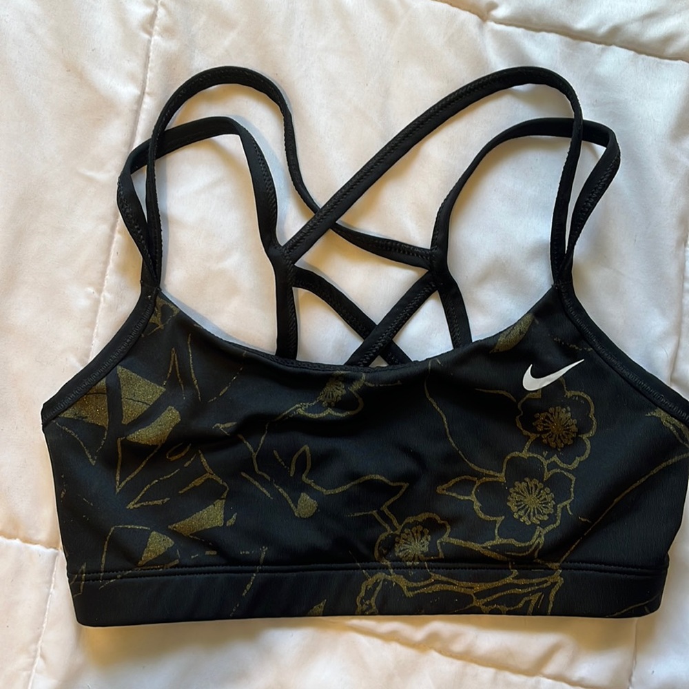 Black Nike sports bra. Adult size small